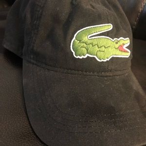 Lacoste black strap back